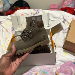 Timberland Kids Tan Lace-Up Boots